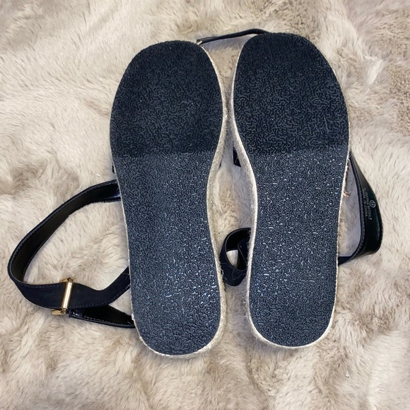 LULUS Corsa Black Espadrille Flatform Sandals Size 8.5. BNWOT - Picture 4 of 5